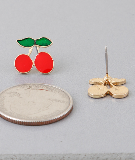 Cherry Stud Earrings