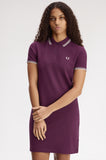 Fred Perry Twin Tipped Polo Dress Plum