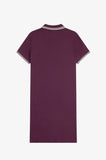 Fred Perry Twin Tipped Polo Dress Plum