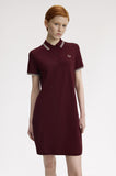 Fred Perry Twin Tipped Polo Dress Oxblood