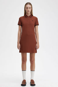 Fred Perry Twin Tipped Polo Dress Whiskey Brown/Black