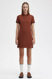 Fred Perry Twin Tipped Polo Dress Whiskey Brown/Black