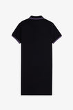 Fred Perry Twin Tipped Polo Dress Black / Violet Glitter