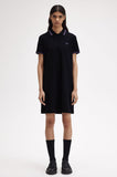 Fred Perry Twin Tipped Polo Dress Black / Violet Glitter