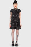 Fake Out Skull Print Mini Dress