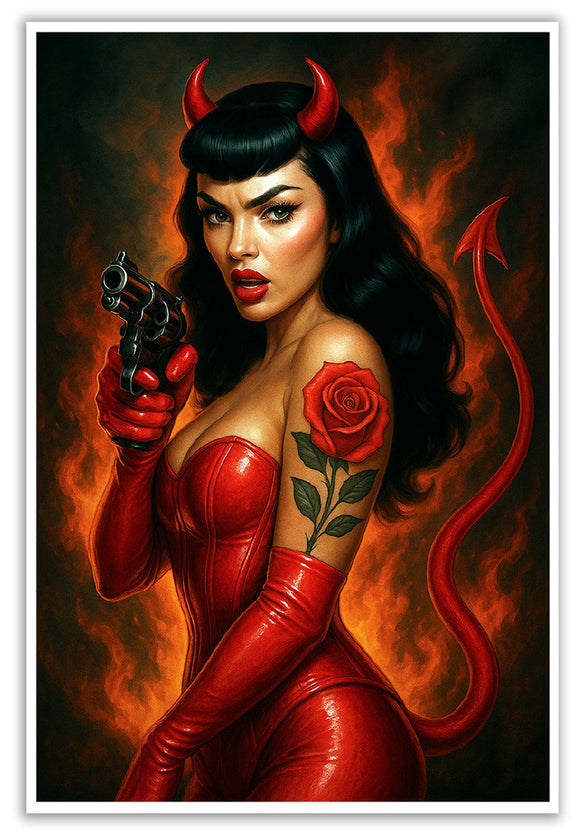 Fiery Fatal Art Print