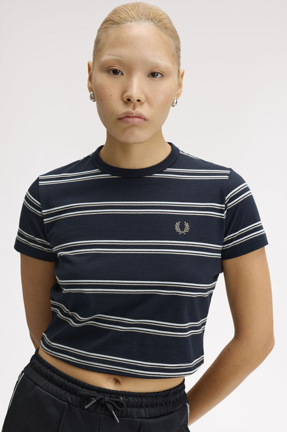 Fred Perry Navy Striped T-Shirt
