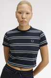 Fred Perry Navy Striped T-Shirt
