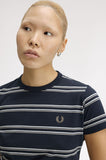 Fred Perry Navy Striped T-Shirt