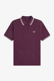 Fred Perry Womens Polo Plum / Ecru