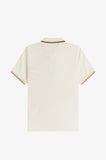 Fred Perry Womens Polo Ecru / Lemon Barley / Oxblood