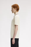 Fred Perry Womens Polo Ecru / Lemon Barley / Oxblood
