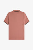 Fred Perry Womens Polo Putty Pink / Carrington Brick / Black