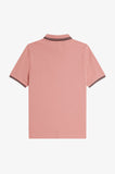 Fred Perry Womens Polo Blossom Pink / Anchor Grey / Black