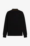 Fred Perry Womens Long Sleeve Polo Black / Apple