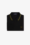 Fred Perry Womens Long Sleeve Polo Black / Apple