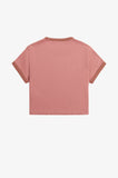 Fred Perry Putty Pink Cropped Ringer T-Shirt