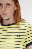 Fred Perry Striped Ribbed T-Shirt
