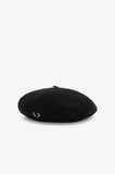 Fred Perry Black/Champagne Wool Beret