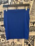 Rebel Yell Royal Blue Stretch Mini Skirt