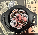 Dead Rockers Button White