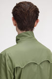 Fred Perry Classic Black Harrington Jackets Olive Mint