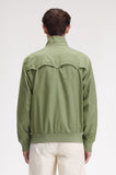 Fred Perry Classic Black Harrington Jackets Olive Mint