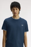 Fred Perry Twin Tipped T-Shirt Mod Blue / Slate