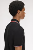 Fred Perry Polo Black // Dusky Blue // Strawberry Cream