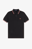 Fred Perry Polo Black // Dusky Blue // Strawberry Cream