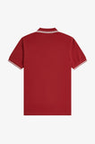 Fred Perry Polo Burnt Red / Snow White