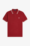 Fred Perry Polo Burnt Red / Snow White
