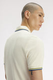 Fred Perry Polo Ecru / Apple / Mod Blue
