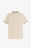 Fred Perry Polo Warm Oat / Court Green /Burnt Tobacco