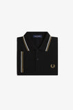 Fred Perry Polo Black / Snow White / Bronze