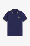 Fred Perry Polo French Navy // Dusky Blue // Citron
