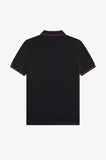 Fred Perry Polo Black / Plum