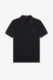 Fred Perry Polo Black / Plum