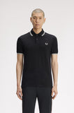 Fred Perry Polo Charcoal Marl / Ecru