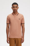 Fred Perry Polo Light Rust / Night Green / Black