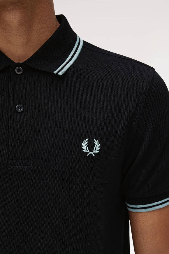 Fred Perry Polo Black / Silverblue