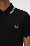Fred Perry Polo Black / Silverblue