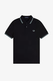 Fred Perry Polo Black / Silverblue
