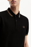 Fred Perry Polo Black / Warm Stone / Shaded Stone