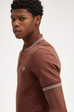 Fred Perry Polo Whisky Brown / Porridge Marl