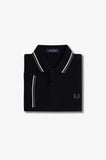 Fred Perry Polo Black // Ecru // Laurel Wreath
