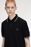 Fred Perry Polo Black // Ecru // Laurel Wreath