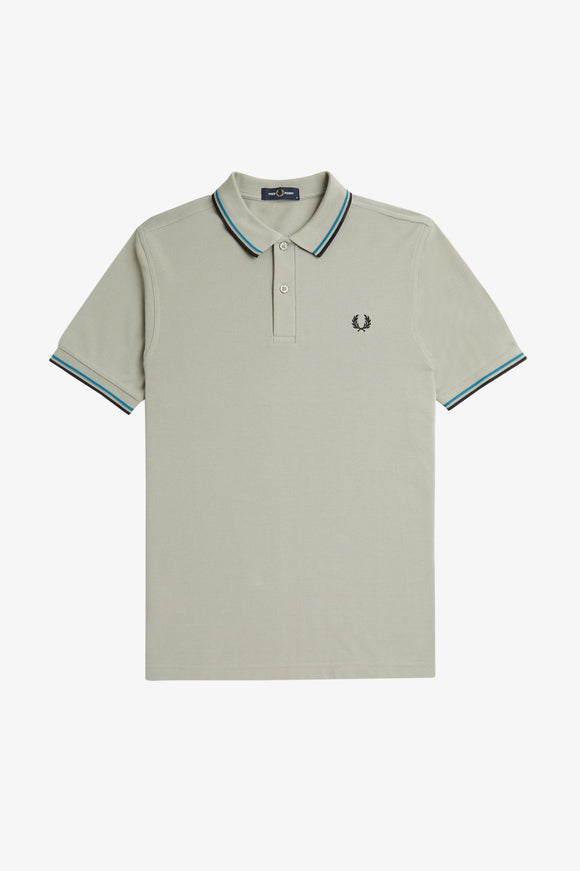 Fred Perry Polo Limestone / Runaway Bay Ocean / Black