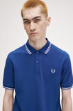 Fred Perry Polo Shaded Cobalt / Snow White / Light Smoke