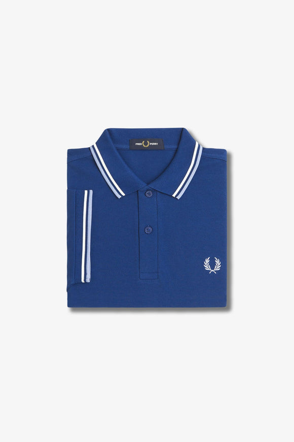 Fred Perry Polo Shaded Cobalt / Snow White / Light Smoke